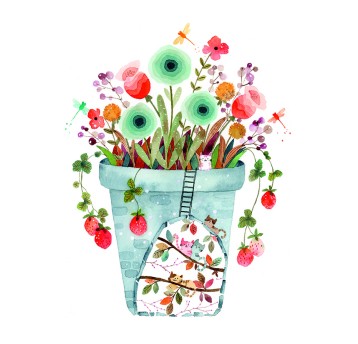 Notatnik - Kwiaty w wazonie