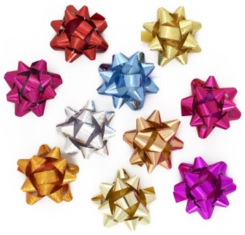 Rozeta 10 mm metalizowana / ze złotą nit